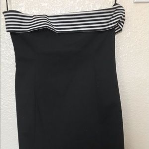 Zara knee length strapless dress
